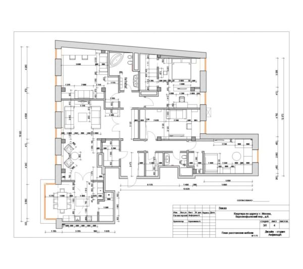 Планировка квартиры 200 м
