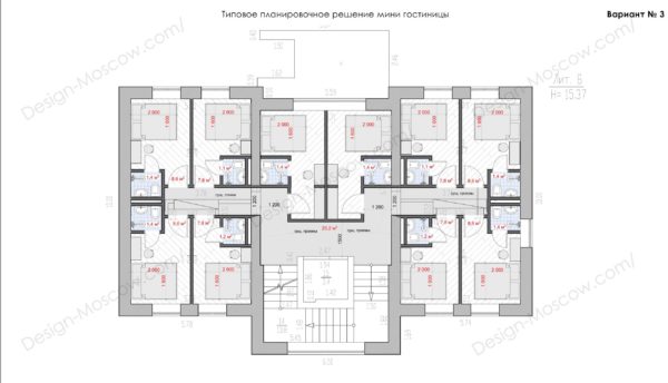 План мини гостиницы